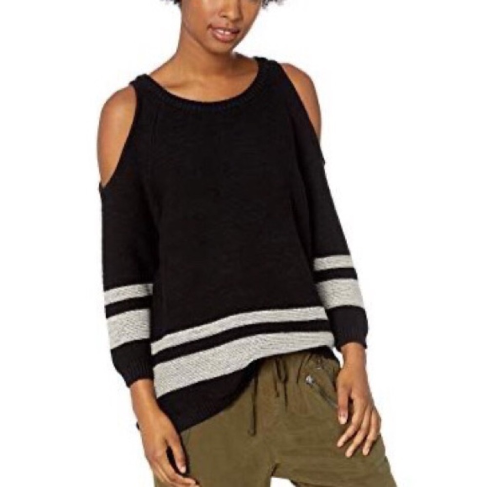 RVCA cold shoulder pullover sweater